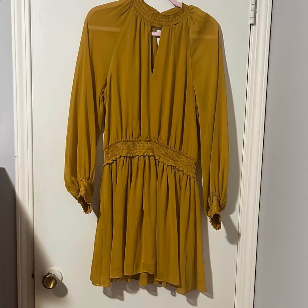 Ever New Yellow Bishop Sleeve Sundress